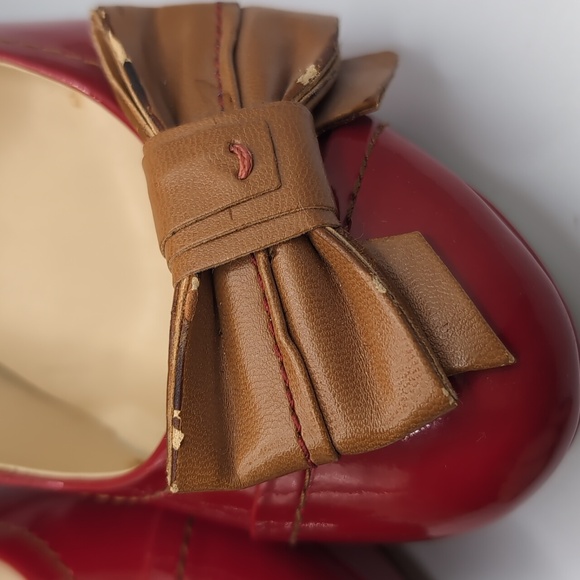 Guess Caylee Red Platform Heels size 7 - Picture 6 of 10